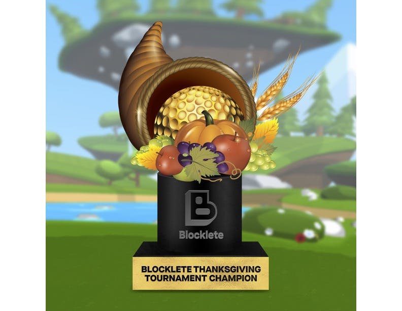 Blocklete Thanksgiving Trophy