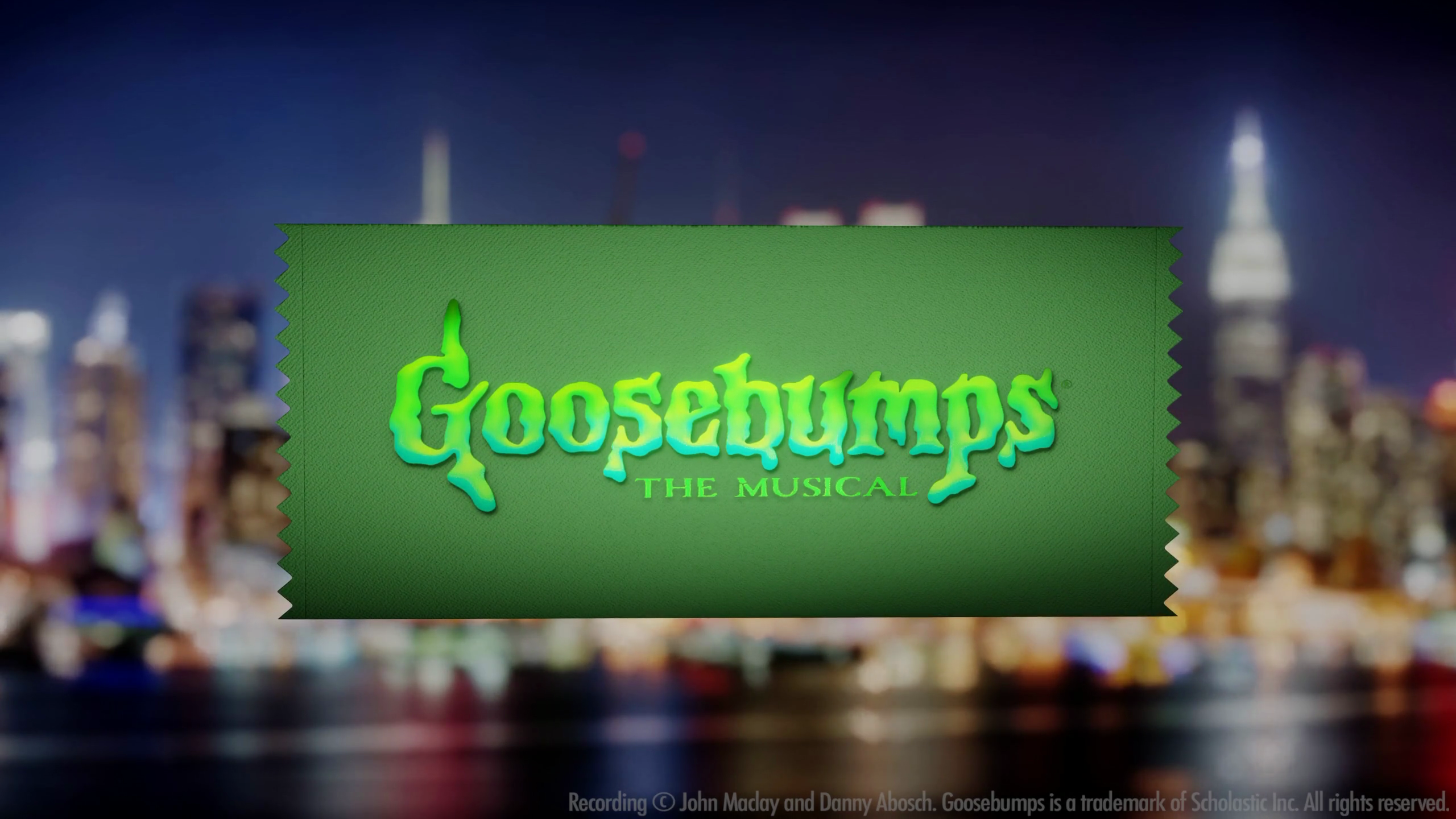 Goosebumps The Musical - BroadwayCon 2023 Digital Ribbon